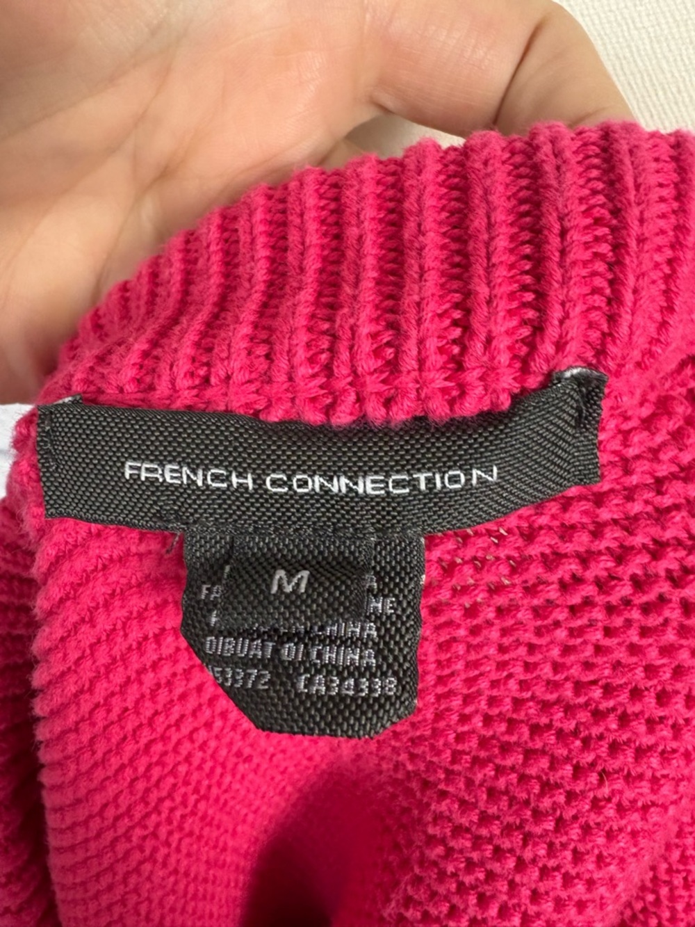 FRENCH CONNECTION Mozart Cotton Crewneck Sweater size M - Picture 6 of 7